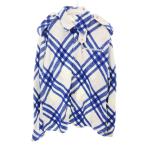 ショッピングバーバリー バーバリー BURBERRY ARCHIVE CHECKED BRUSHED WOOLBLEND OVERSHIRT BLUE M ダニエルリー アーカイブ チェック シャツジャケット ブルー ☆