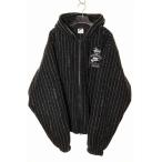 ナイキ NIKE × STUSSY STRIPED WOOL JACKET BLACK L DR4023-010 ステューシー ストライプ ウール ジャケット フーディ ブラック ●250712
