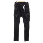  Julius JULIUS 24SS TROUSERS 10.5oz STRETCH DENIM PLASTER размер 2 859PAM3-C покрытие обработка газ маска брюки-карго черный *