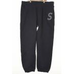 ショッピングsupreme シュプリーム SUPREME 20AW S LOGO SWEATPANT BLACK XL ロゴ パッチ スウェット パンツ ブラック 裏起毛 刺繍 【ブランド古着ベクトル】☆A