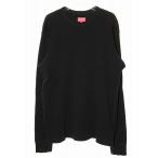 シュプリーム SUPREME 17AW SLEEVE LOGO WAFFLE THERMAL BLACK M スリーブ ロゴ ワッフル サーマル ブラック Tシャツ 長袖 ロンT 【ブラン