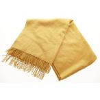 ジョンストンズ Johnstons ユナイテッドアローズ別注 大判 ストール マフラー キャメル 【ブランド古着ベクトル】●▲260126 レディース