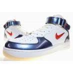 ショッピングエアフォース ナイキ NIKE AIR FORCE 1 MID QS UNIVERSITY RED AND MIDNIGHT NAVY 27.5cm DH5623-101 エア フォース ミッド 【ブランド古着ベクトル】▲