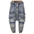 e-ef артефакт A.F ARTEFACT DENIM STRECH SARROUEL EASY SIZE2 ag-8031 Denim стрейч обезьяна L легкий брюки Indy 
