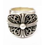 クロムハーツ CHROME HEARTS CLASSIC OVAL 22号 クラシック オーバル クロス リング シルバー 指輪 【ブランド古着ベクトル】☆AA★ 260218