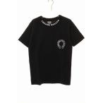 クロムハーツ CHROME HEARTS OLD FLORAL CROSS S/S TEE BLACK S オールド フローラル クロス Tシャツ ホースシュー ポケット 半袖 ☆AA★26