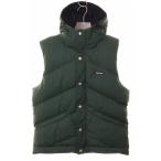  Supreme SUPREME 12AW HOODED DOWN VEST Sf- dead жилет маленький box Logo зеленый [ бренд б/у одежда bektoru]*AA