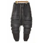 e-ef артефакт A.F ARTEFACT EASY SARROUEL MILITARY POCKET PANTS FADED AGEING DENIM BLACK SIZE2 ag-8031 обезьяна L мм tali
