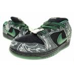 ナイキ NIKE × THERE SKATEBOARDS SB DUNK LOW QS BLACK GORGE GREEN 24cm HF7743-001 ゼア スケートボード ダンク ロー ゴージ グリーン