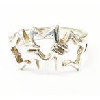 ティファニー TIFFANY &amp; CO. トリプルスター リング 7.5号 シルバー ピンキー 指輪 【ブランド古着ベクトル】☆AA★▲ 251212 メンズ レデ