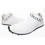 ショッピングスタッズ ジミーチュウ JIMMY CHOO VERONA WHITE SISE 37 ヴェローナ スタッズ ソックス スニーカー ホワイト 【ブランド古着ベクトル】●▲251231