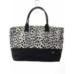 ポーター PORTER ダルメシアン柄 トートバッグ ファー 白 黒 【ブランド古着ベクトル】●▲260224 メンズ レディース