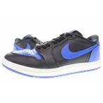 ナイキ NIKE AIR JORDAN 1 LOW 85 BLACK AND ROYAL BLUE 24.5cm IB1981-004 エア ジョーダン レトロ ロー ロイヤル ブルー 【ブランド古着