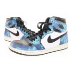 ナイキ NIKE WMNS AIR JORDAN 1 HIGH OG TIE-DYE 28cm CD0461-100 AJ1 エア ジョーダン ハイ タイダイ ブルー 【ブランド古着ベクトル】▲