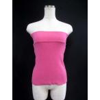  Dazzlin dazzlin tube top F розовый хлопок одноцветный резина ребристый Ω женский б/у [bektoru б/у одежда ]