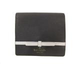 ケイトスペード KATE SPADE 3つ折り 財布 リボン ウォレット ネイビー レザー レディース