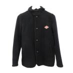 ダントン DANTON ウールモッサジャケット ショート丈 長袖 ネイビー 紺 34 XS 羽織 上着 アウター レディース