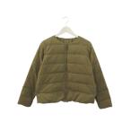 ザノースフェイス THE NORTH FACE ボードウォークカーディガン ノーカラー ダウンジャケット インナー L カーキ 羽織 上着 アウター レディ