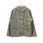ウエアハウス WAREHOUSE 2220 U.S.NAVY SHAWL COLLAR COVERALL ショールカラー カバーオール ヒッコリー 40 ホワイト ブラック