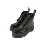 ドクターマーチン DR.MARTENS SINCLAIR PATENT LAMPER LEOPARD EMBOSS シンクレア レザーブーツ UK4 黒 ブラック