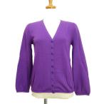 ルイヴィトン LOUIS VUITTON カシミヤ ニット カーディガン S パープル 紫 トップス 長袖 カシミア レディース