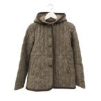 ショッピングラベンハム ラベンハム LAVENHAM ジャケット フード ツイード キルティング 長袖 ブラウン系 ベージュ 36 上着 アウター レディース