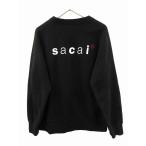 サカイ sacai × ダブルタップス WTAPS 25SS Print Pullover プリント プルオーバー スウェット size4 トレーナー ブラック