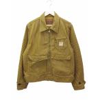 ショッピングCROW OLD CROW オールドクロウ CROW BRAND - WORK JACKET OC-22-SS-03 ワークジャケット ヒッコリー L マスタード ストライプ