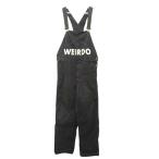 wia-doWEIRDO WOLF BAIT - OVERALL WRD-19-SS-25 комбинезон S чёрный черный Logo принт комбинезон низ мужской 