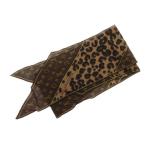ショッピングルイヴィトン ルイヴィトン LOUIS VUITTON エシャルプ モノグラム レオパード スカーフ ストール シルク ヒョウ柄 ブラウン 茶 M72123 ☆AA★ レディース