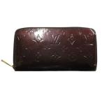 ルイヴィトン LOUIS VUITTON ジッピーウォレット モノグラム ヴェルニ アマラント M93522 長財布 ラウンドファスナー ラウンドジップ レデ