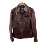 ボリーニ BOLINI レザージャケット シングルライダース ブラウン 48 メンズ