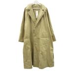 未使用品 ユニクロ UNIQLO U ユー フーデッドロングコート XXL Khaki カーキベージュ系 アウター 上着 レディース