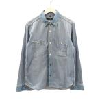 ジョンブル JOHNBULL デニム 長袖 ボタンシャツ 13433 ダンガリーシャツ M インディゴブルー トップス メンズ