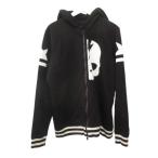 ショッピングハイドロゲン ハイドロゲン HYDROGEN ジップアップパーカー XL 裏起毛 プリント ブラック 黒 トップス メンズ