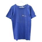 チャンピオン CHAMPION 80s トリコタグ プリントTシャツ ワンポイント ヴィンテージ USA製 ブルー M メンズ