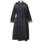  Aquascutum AQUASCUTUM водоотталкивающее покрытие темно-синий темно-синий L место хранения для большая сумка имеется плащ верхняя одежда внешний женский 