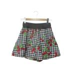  молоко MILK Red Garden юбка-брюки брюки серебристый жевательная резинка проверка принт шорты шорты многоцветный низ женский 