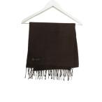  muffler одноцветный кашемир Италия производства Brown чай цвет мужской женский 