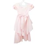  Vintage VINTAGE US б/у одежда storybook -тактный - Lee книжка оборка лента One-piece платье Princess девочка US производства 8 примерно M размер пастель 