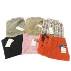 ユニクロ UNIQLO メンズ 衣類 6点セットまとめ シャツ Tシャツ カットソー ハーフパンツ S-M マルチカラー