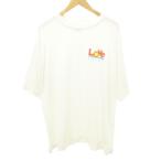 セントマイケル 美品 25SS LOVE_SS TEE ラブ Tシャツ ワンポイント ロゴ ダメージ加工 薄手 XLサイズ 白 ホワイト ☆AA★ メンズ