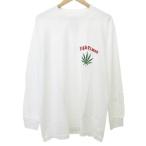 未使用品 ワコマリア × HIGH TIME SCREW NECK LONG SLEEVE T-SHIRT ロゴプリント Tシャツ 長袖 M 白 ホワイト メンズ