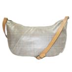 ツモリチサトキャリー tsumori chisato carry チェック ショルダーバッグ PVCコーティング 斜め掛け 鞄 ベージュ系 MMT X レディース