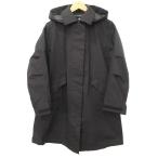 ユニクロ UNIQLO ブロックテック リラックス ハーフ コート ブラック ジャケット S 黒 ブラック ■YHS5 レディース