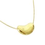 ティファニー TIFFANY & CO. K18YG ビーンズ ネックレス 7.25g ペンダント 750 ゴールド アクセサリー ☆AA★ レディース