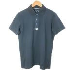  Pearly Gates PEARLY GATES PGG прекрасный товар рубашка-поло короткий рукав Golf одежда Logo принт dry Touch 4 M соответствует темно-синий темно-синий /X мужской 