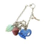 フェンディ FENDI リス どんぐり 葉 ロゴ プラスチック×メタル ブレスレット バッグチャーム シルバーカラー