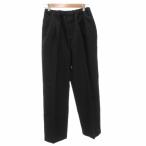  Nano Universe nano universe легкий брюки слаксы конический M чёрный черный /FF #YHS6 мужской 