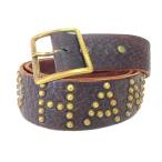 g Lad рука GLAD HAND&CO. кожаный ремень заклепки одиночный булавка петелька 36 чай Brown A1107 мужской 